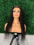 24" 5x5 deep wave closure wig