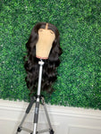 20" 5x5 closure wig with wand curls